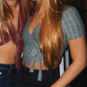 Urban Outfitters wrap crop top